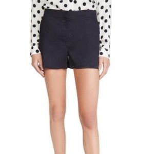 Theory Flat Front Classic Black Shorts Size 8